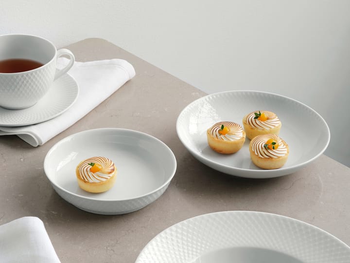 Piatto da dolce Rhombe Ø 16 cm, Bianco Lyngby Porcelæn