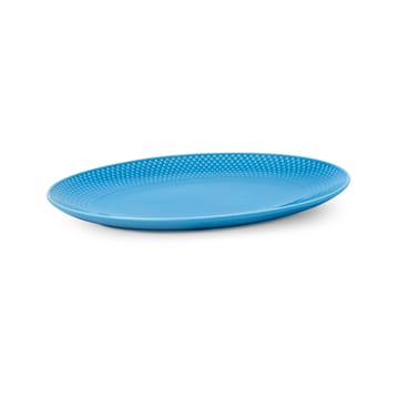 Piatto da portata ovale Rhombe 21,5x28,5 cm - Blu - Lyngby Porcelæn