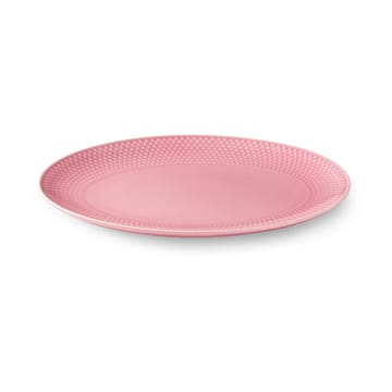 Piatto da portata ovale Rhombe 21,5x28,5 cm - Rosa - Lyngby Porcelæn