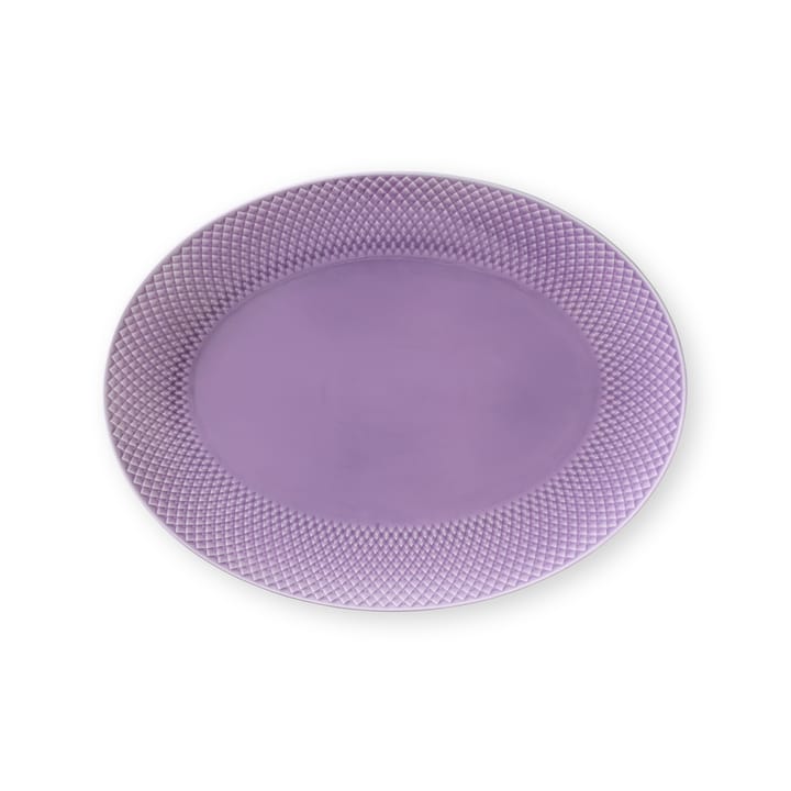 Piatto da portata ovale Rhombe 35x26,5 cm - viola chiaro - Lyngby Porcelæn