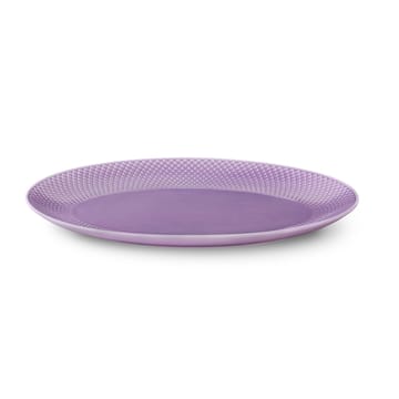 Piatto da portata ovale Rhombe 35x26,5 cm - viola chiaro - Lyngby Porcelæn