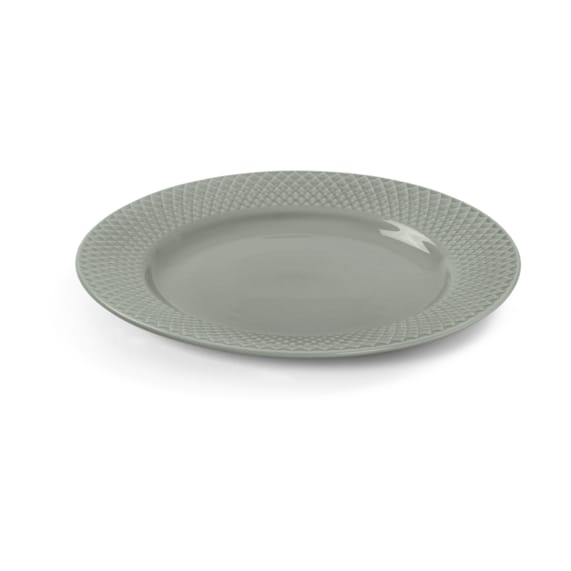 Piatto da pranzo Rhombe Earth Ø21 cm - Muschio - Lyngby Porcelæn