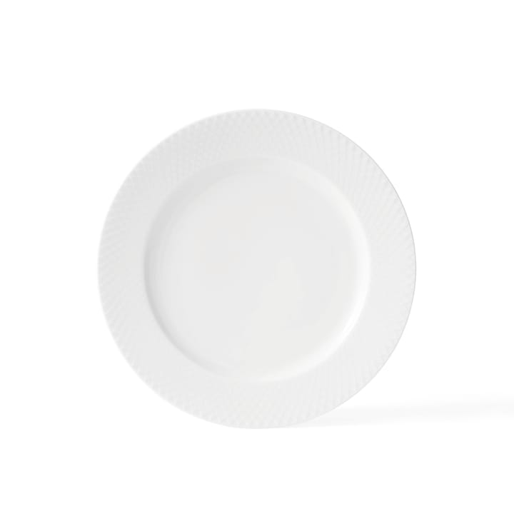 Piatto Rhombe bianco - Ø 27 cm
​ - Lyngby Porcelæn