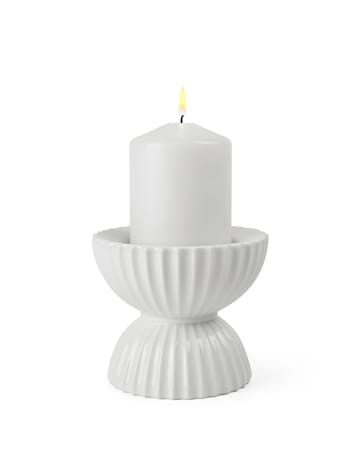 Portacandela Lungby Tura, Ø 11,5 cm - Bianco - Lyngby Porcelæn