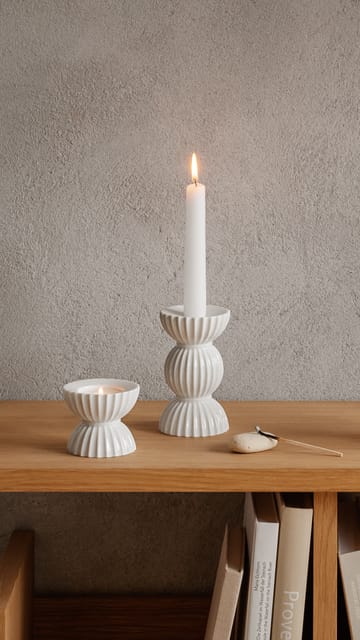 Portacandela Lungby Tura, 14 cm - Bianco - Lyngby Porcelæn