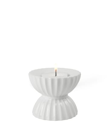 Portacandela Lungby Tura, Ø 8 cm - Bianco - Lyngby Porcelæn