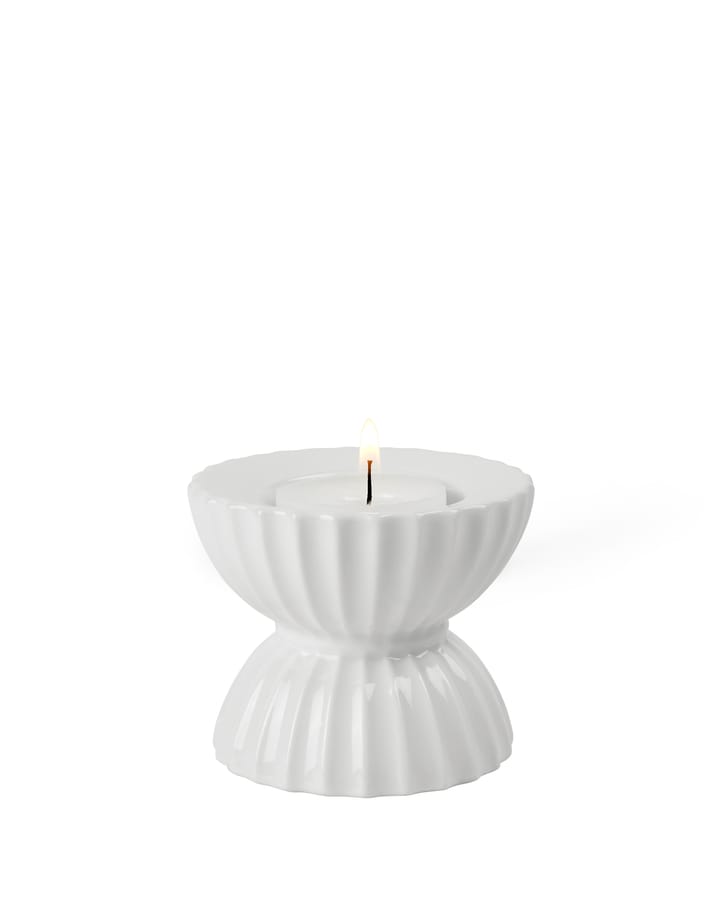 Portacandela Lungby Tura, Ø 8 cm, Bianco Lyngby Porcelæn