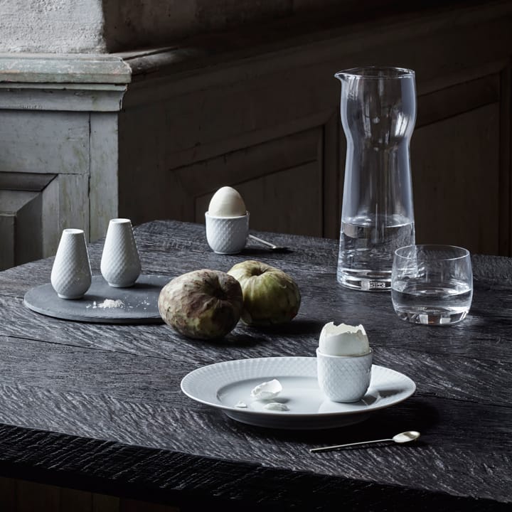 Portauovo Rhombe confezione da 2, bianco Lyngby Porcelæn