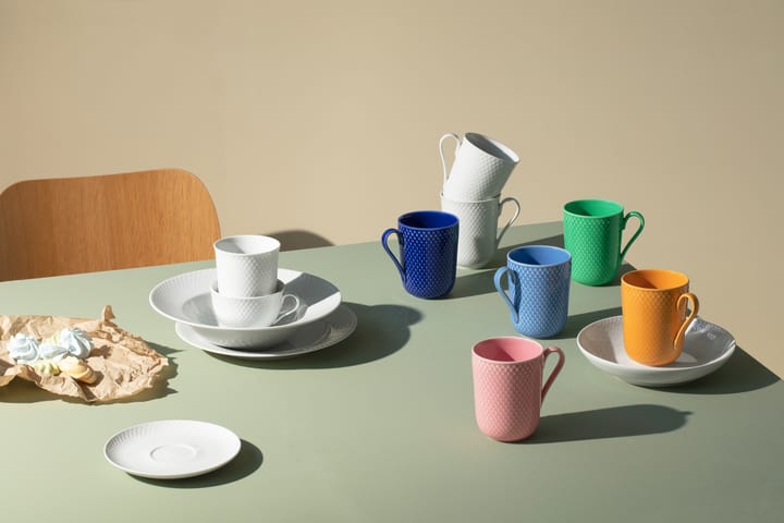 Tazza con manico Rhombe 33 cl, Verde Lyngby Porcelæn