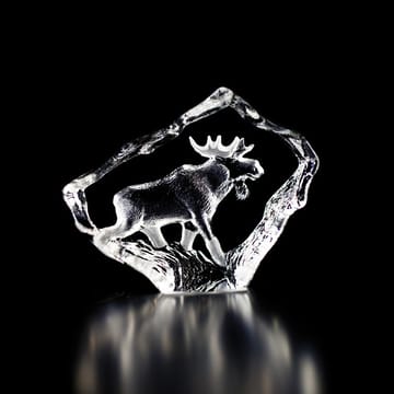 Scultura in vetro Wildlife Elk Bull - Mini - Målerås Glasbruk