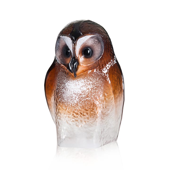 Scultura vetro Safari Owl - Grande - Målerås Glasbruk