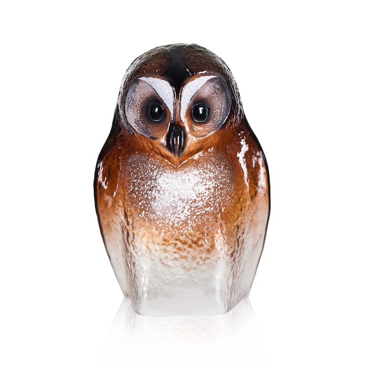 Scultura vetro Safari Owl, Grande Målerås Glasbruk