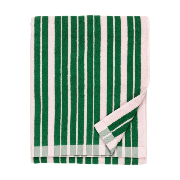 Asciugamano da bagno Raide 70x150 cm, Verde-rosa chiaro Marimekko