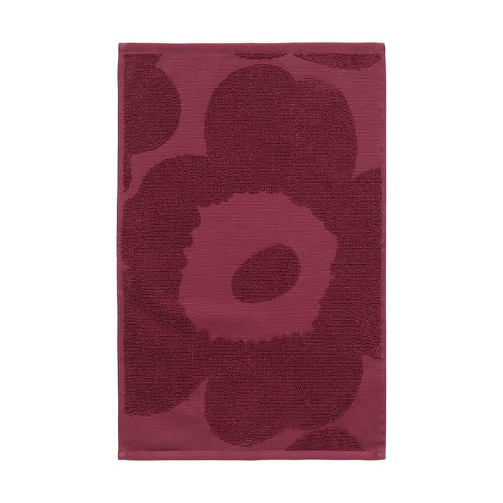 Asciugamano ospiti Unikko solid 32x50 cm - Rosso scuro - Marimekko