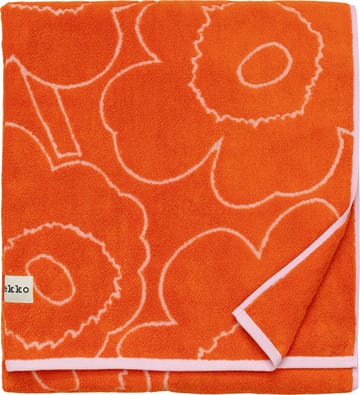 Asciugamano Piirto Unikko 100x160 cm - Burnt orange-pink - Marimekko