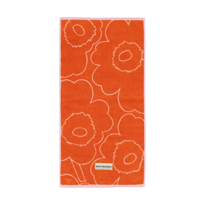 Asciugamano Piirto Unikko 50x100 cm - Burnt orange-pink - Marimekko