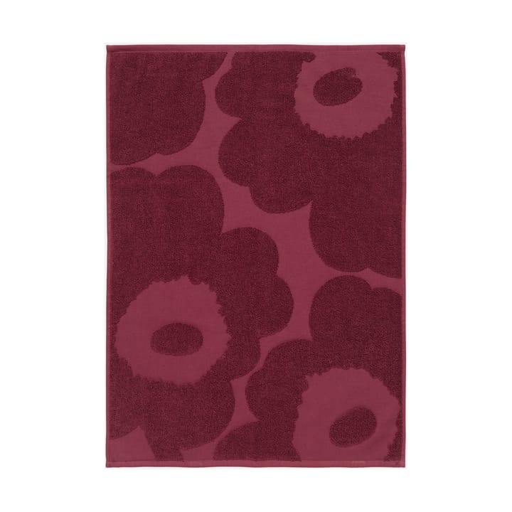 Asciugamano solido Unikko 50x70 cm - Rosso scuro - Marimekko