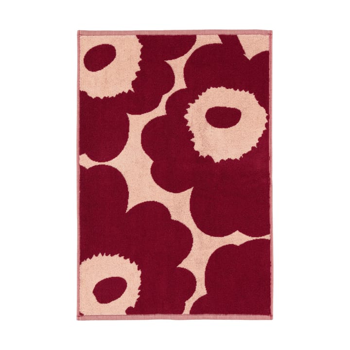 Asciugamano Unikko 50x70 cm - Pink-dark cherry - Marimekko