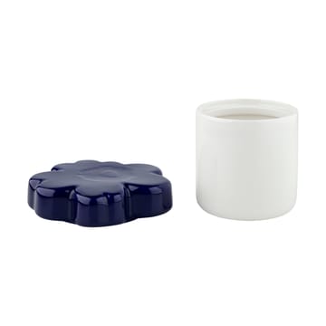 Barattolo Unikko per il 60° anniversario Ø6,5x15,5 cm - Bianco - blu - Marimekko