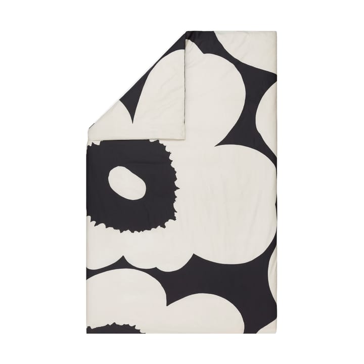 Copripiumino Iso Unikko 150x210 cm - Charcoal-off white - Marimekko