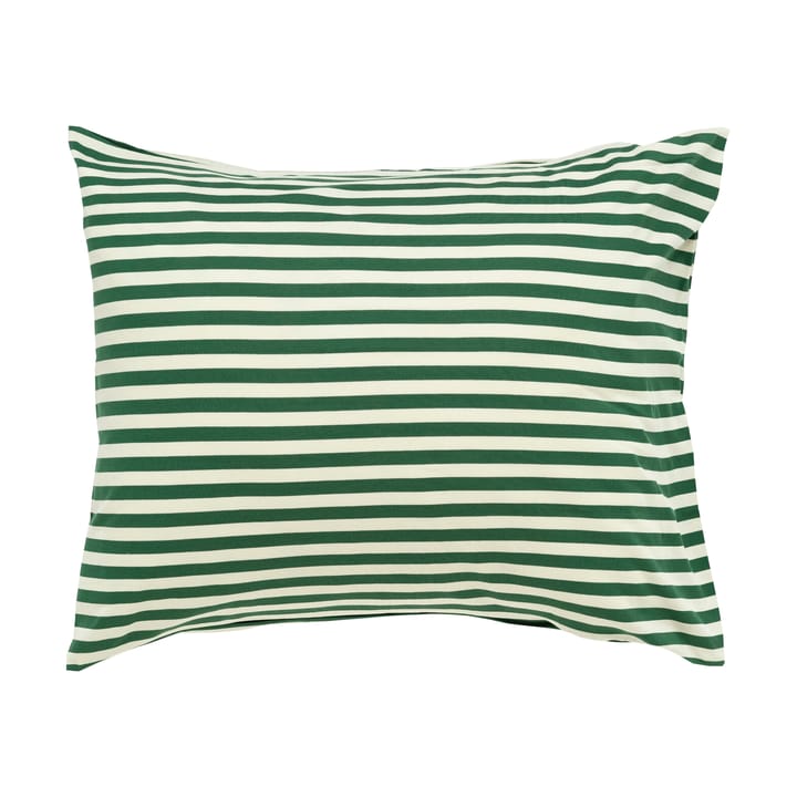 Federa Tasaraita 50x60 cm - Off white-verde scuro - Marimekko