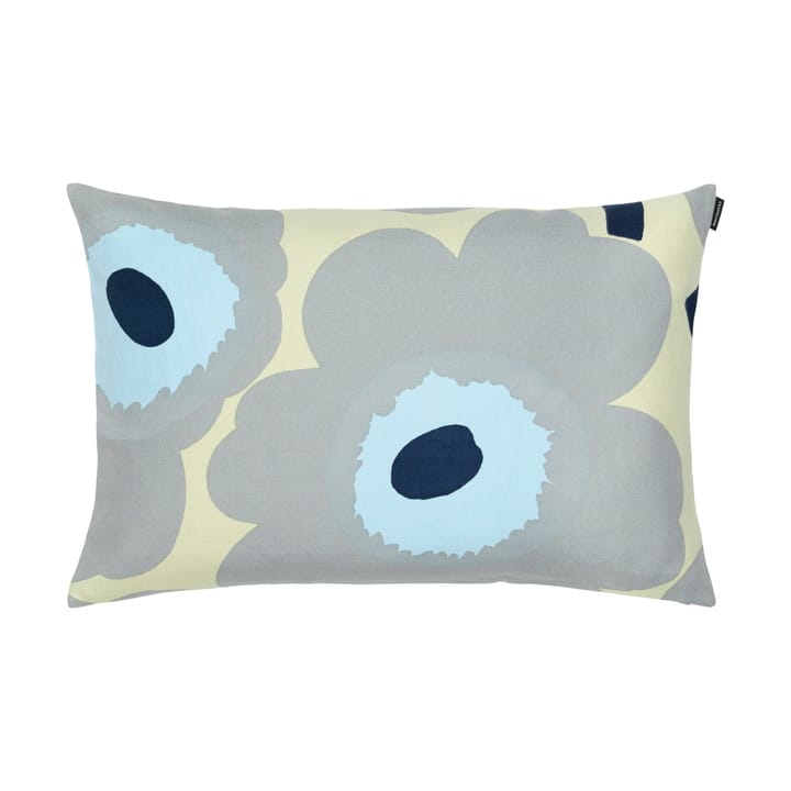 Fodera per cuscino Unikko 40x60 cm - Sand-grey-light blue-dark blue - Marimekko