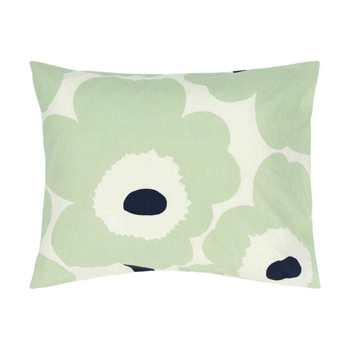 Fodera per cuscino Unikko 50x60 cm - Off white-sage-dark blue - Marimekko