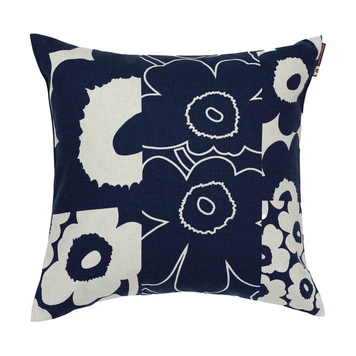 Fodera per cuscino Unikko Collage 50x50 cm, Linen-dark blue Marimekko