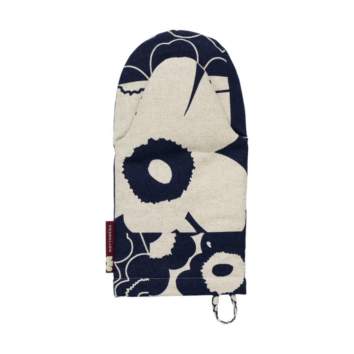 Guanto da forno Unikko Collage, Linen-dark navy Marimekko