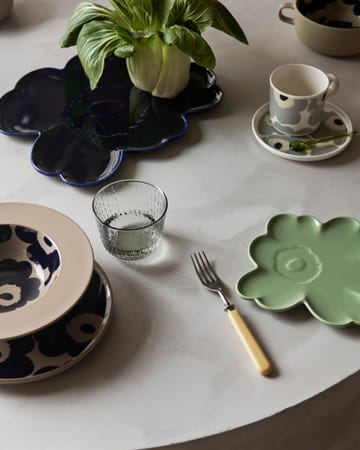 Piatto fondo Unikko Ø20 cm - Terra-dark blue - Marimekko