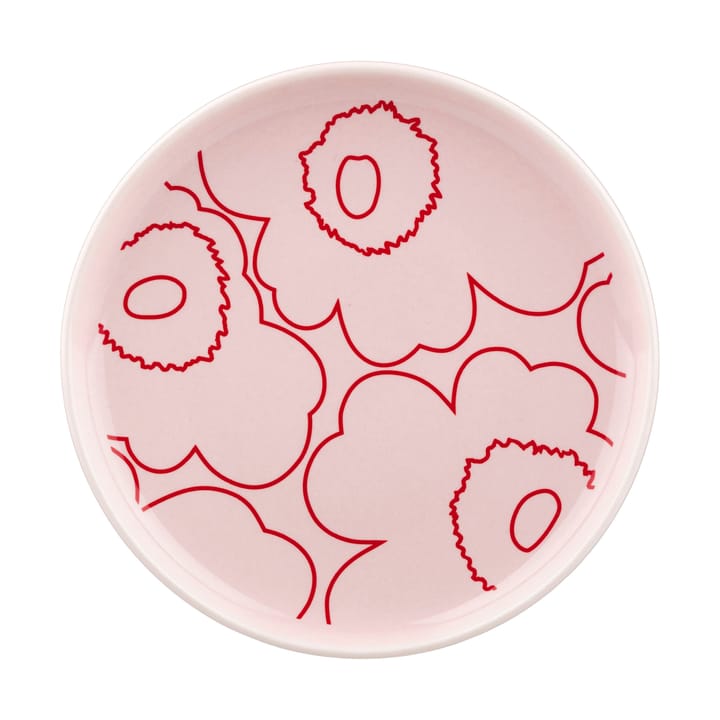 Piatto Piirto Unikko Oiva Ø13,5 cm - Rosa - Marimekko