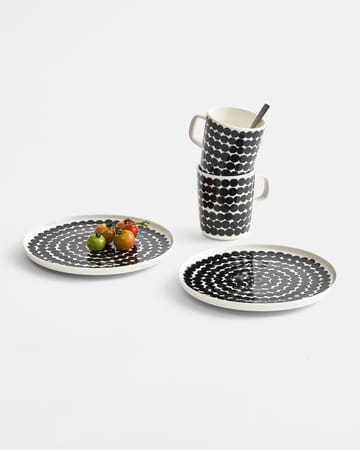 Piatto Räsymatto 20 cm - nero-bianco - Marimekko