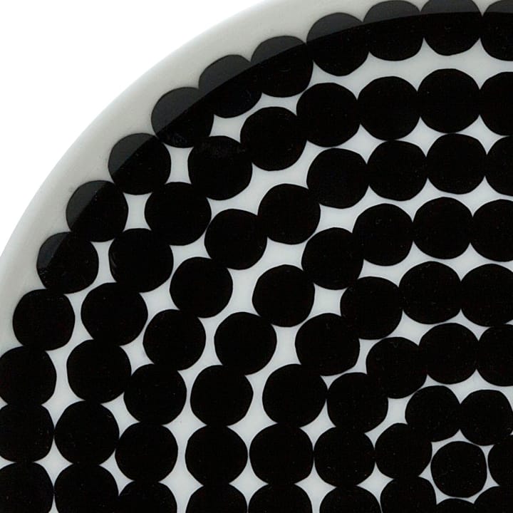 Piatto Räsymatto 20 cm, nero-bianco Marimekko