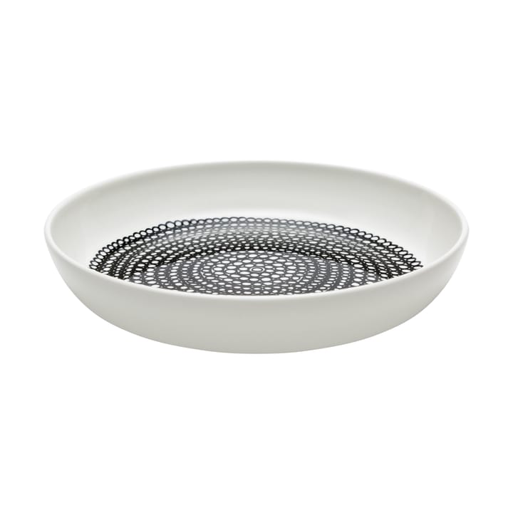 Piatto Räsymatto Ø 20,5 cm, bianco-nero Marimekko