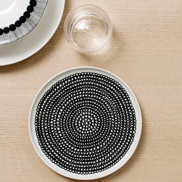 Piatto Räsymatto - bianco nero - Marimekko