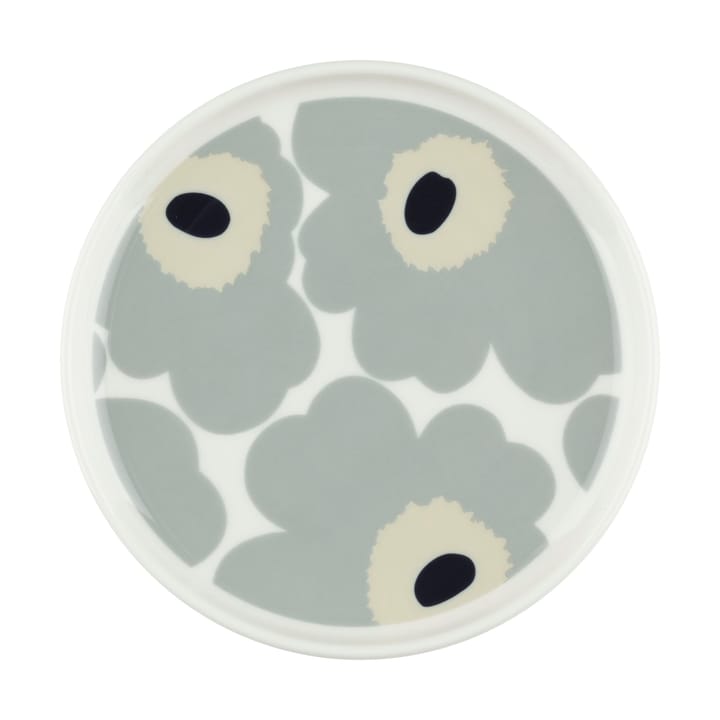 Piatto Unikko Ø13,5 cm - White-light grey-sand-dark blue - Marimekko