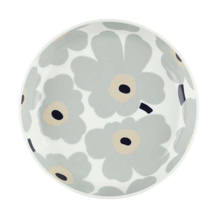 Piatto Unikko Ø20,5 cm - White-light grey-sand-dark blue - Marimekko