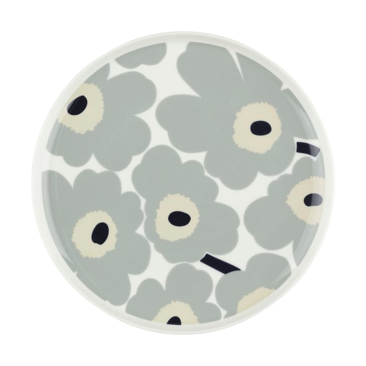 Piatto Unikko 25 cm - White-light grey-sand-dark blue - Marimekko