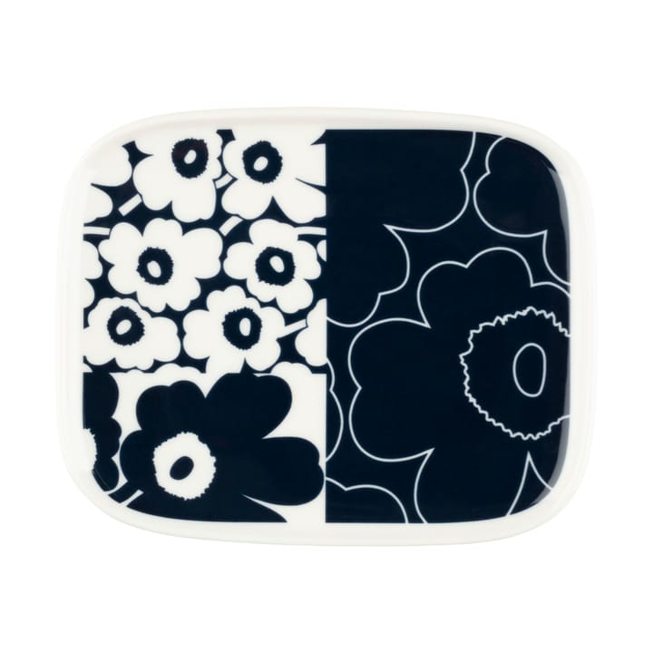 Piatto Unikko collage 12x15 cm - White-dark blue - Marimekko