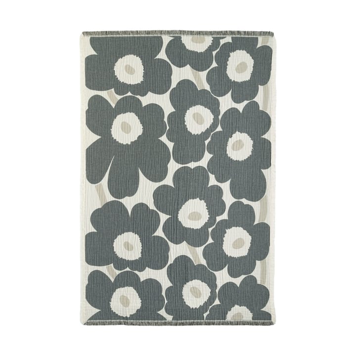 Plaid Unikko 150x220 cm, Off white-charcoal-sand Marimekko