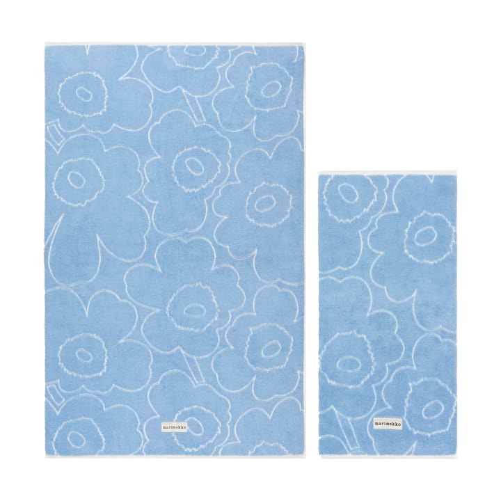 Set asciugamani Piirto Unikko 2 pezzi - Blu - Marimekko