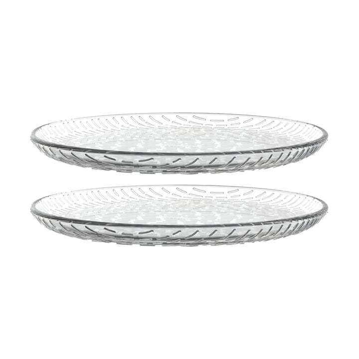 Syksy piattino in vetro Ø17 cm 2-pack - Trasparente - Marimekko