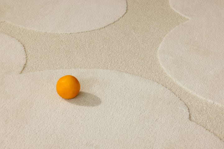 Tappeto in lana Iso Unikko - Bianco Naturale, 200x300 cm - Marimekko