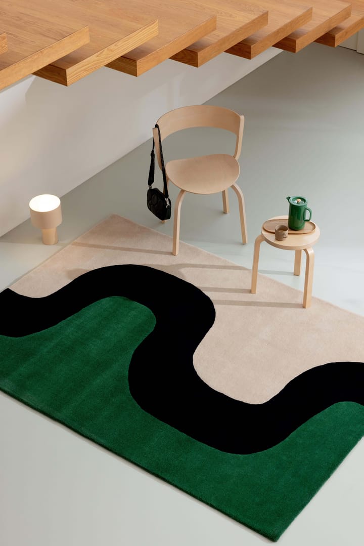 Tappeto in lana Seireeni, Verde, 200x280 cm Marimekko