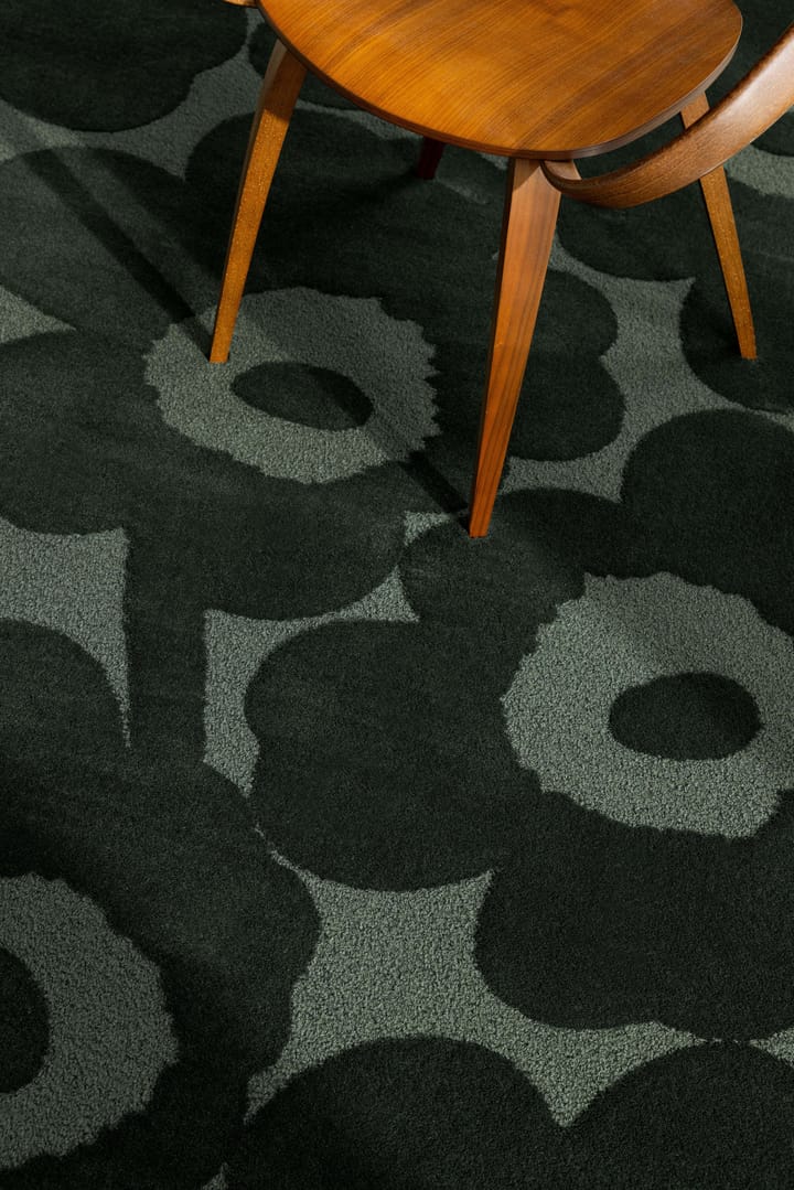 Tappeto in lana Unikko, Verde Scuro, 250x350 cm Marimekko