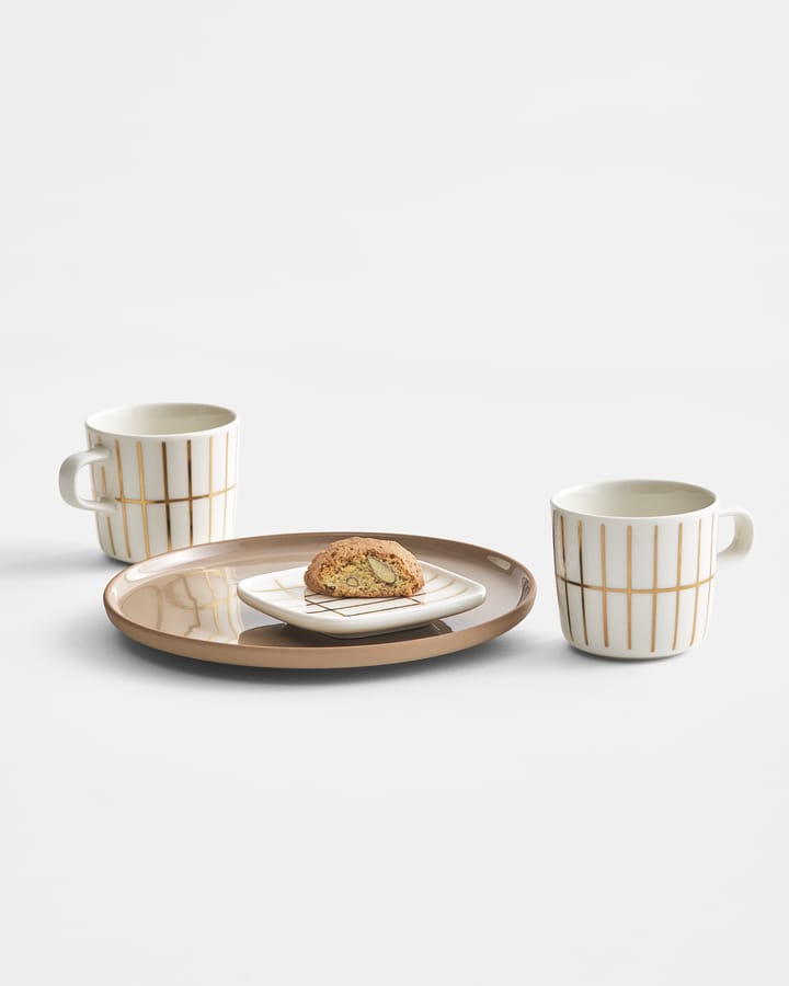 Tazza da caffè Tiiliskivi da 20 cl, White-gold Marimekko