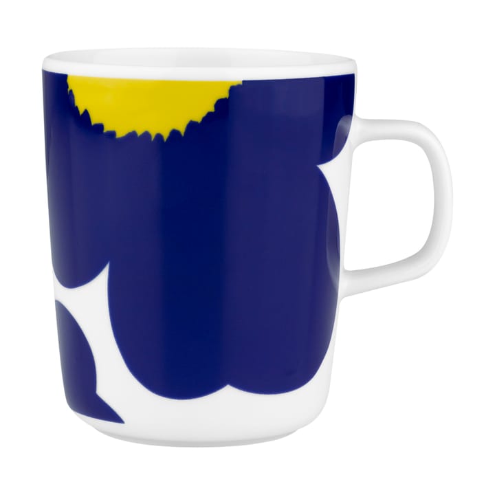 Tazza Iso Unikko 25 cl - White-d. blue-yellow - Marimekko