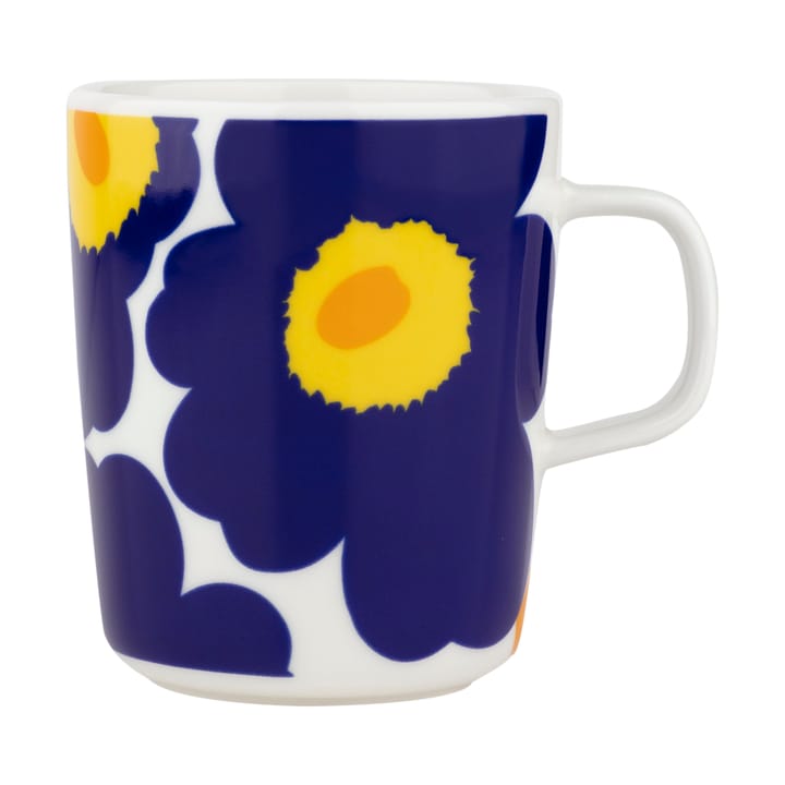 Tazza Unikko 60° anniversario 25 cl - White-d. blue-yellow - Marimekko