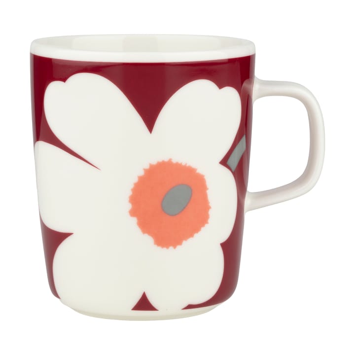 Tazza Unikko 60° anniversario 25 cl - White-dark cherry-ash grey - Marimekko