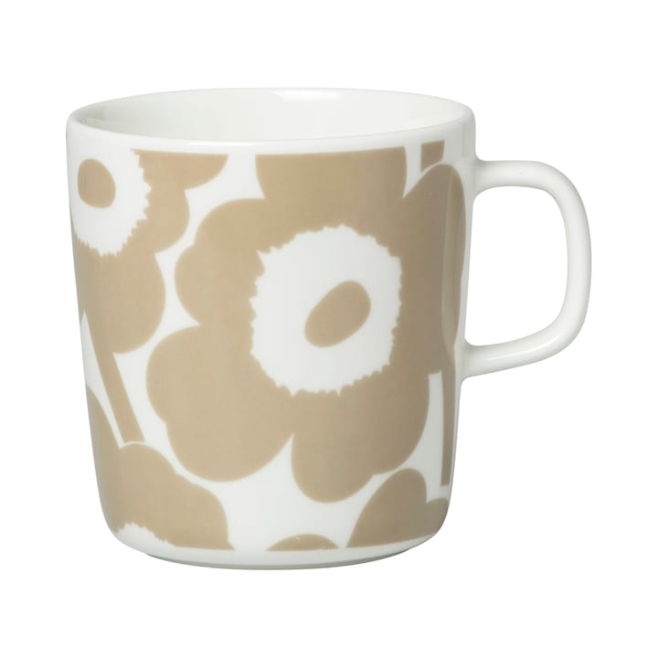 Tazza Unikko da 40 cl - bianco-beige - Marimekko